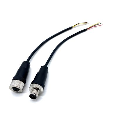 4 pin M12 connettore cavi impermeabili 2P 3P 4P 6P 8P maschio a femmina connettore diretto
