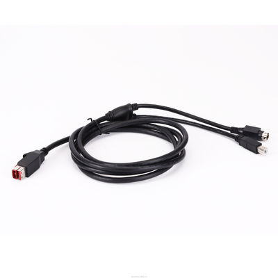 5A Nylon 24V alimentato via cavo USB per USB-B maschio e presa per stampante