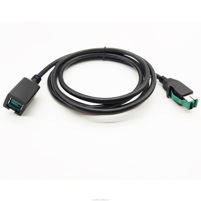 Logo personalizzato 24V PoweredUSB Cable 12V Male To Female Cable di estensione