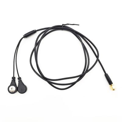 30cm ECG Medical Cables 2 Lead 4.0mm Electrode Snaps To RP SMA Femminile angolo destro