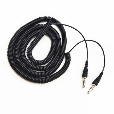 Custom High Flexibility Banana Plug Connector Cavi di bobina a spirale flessibile forte per altoparlante audio